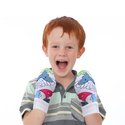 welsoon 2 Pcs Waterproof Sensory Chew Gloves Chewing Mittens for Special Needs Autism Gloves for Autism ADHD Oral Motor Boys and Girls