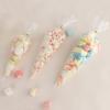 200 Clear Plastic Cone Shaped Treat Bags with Ties, Triangle 7 x 15 Inches, for Popcorn, Cookies, Candy view 4