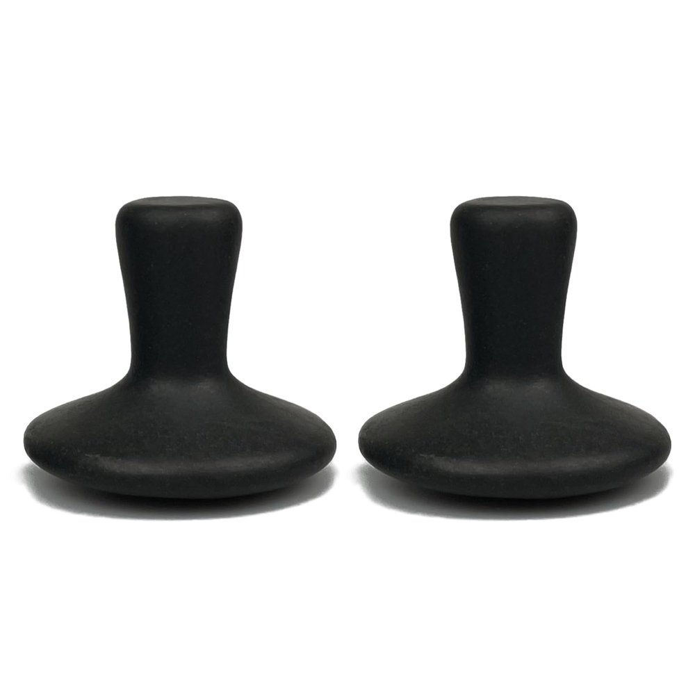 DEFUNX Massage Stones 2 Pieces Mushroom Shaped - Hot Stones Massage Set Hot Rocks Kit for Neck and Face