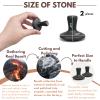 DEFUNX Massage Stones 2 Pieces Mushroom Shaped - Hot Stones Massage Set Hot Rocks Kit for Neck and Face view 3