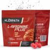 Klerpath L-Arginine Plus Powder with 5110 mg L-Arginine and 1010 mg L-Citrulline - Nitric Oxide Supplement for Blood Flow and Circulation - Raspberry, 30 Servings view 1