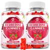 GrnLife Berberine Gummies with Ceylon Cinnamon 1500mg High Potency Berberine HCL Supplement for Immune and Metabolism Support, Sugar Free, Raspberry Flavor - 120 Count view 1