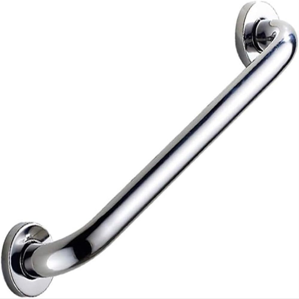 18-Inch Shower Grab Bar for Bathtubs and Bathroom, Chrome Grab Bar Safety Support Handrail, 304 Stainless Steel Handle Anti-Slip Rail for Elderly and Disabled Children Assist Grip (Color : Silver, S