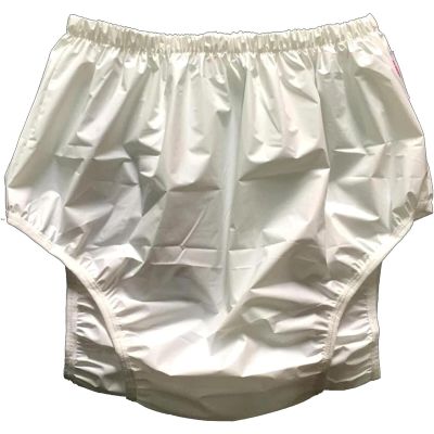 TAPIVA Adult Pull-On Plastic Pants/Adult Incontinence Safety Pants, Waterproof PVC Diaper Cover/Waterproof Reusable Anti-Side Leakage Menstrual Pants, Lightweight/Durable/Unisex/Soft