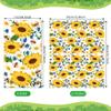 100Pcs Sunflower Napkins Disposable Bee Napkins Guest Hand Towels for Bathroom Disposable Flower Hand Towels Kitchen Birthday Wedding Decorative Party view 2
