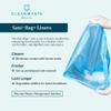 Cleanwaste Medical Sani-Bag Commode Liners, 10 Pack, 32 oz each, Pre-Filled with Absorbent Instant Gelling Powder, Leak Resistant, Neutralize Poop/Urine Odors, for Home & Healthcare view 2