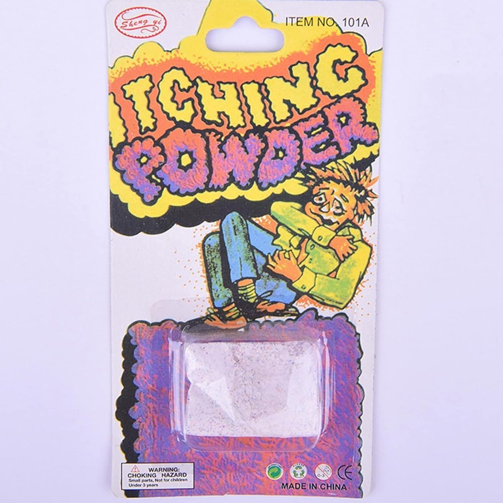 2Pcs Purple Helpful Funny Itching Powder Safe Broken Glass Itching Powder Feminine Powders Ength of Product is 14cm and The Width is 7.5cm Easy to Carry, Feminine Care