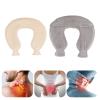 2PCS U-Shaped Hot Water Bottle 1L  Soft Rubber Hot Water Bag with Detachable Cover, Reusable Hot Water Bag for Neck and Shoulders for Winter Warmth & Pain Relief (Grey/White) view 2