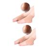 minkissy 2pcs Heel Cushion Sleeve Absorbing Foot Sleeve for Women Moisturizing Spa Gel Heel Cushions Pressure and Friction view 1
