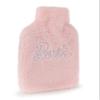 Barbie Womens Hot Water Bottle & Eye Mask Set | Ladies & Girls Pink Furry Heat Pad and Satin Sleep Eye Cover | Gift Bundle view 3