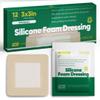 12 CT Silicone Foam Dressing 3x3 - Sterile Silicone Bandages for Wounds - Absorbent and Adhesive Foam Bandages for Wounds and Injury Care by Livaclean Health view 1