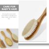 FOMIYES 1set Boy Girl Hair Brush and Wooden Comb Set Gentle Wool Brush for Newborn Scalp Care Essential Hair Care Supplies Box view 4
