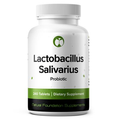 Lactobacillus Salivarius Probiotic Supplement 240 Tablets 3 Billion CFU Probiotics for Men & Women Supports Dental, Digestive & Gut Health (240, Lactobacillus Salivarius)