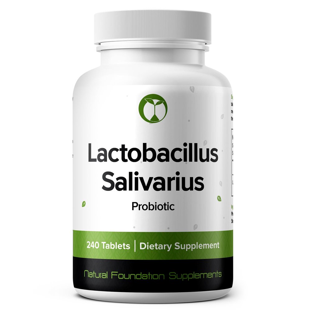 Lactobacillus Salivarius Probiotic Supplement 240 Tablets 3 Billion CFU Probiotics for Men & Women Supports Dental, Digestive & Gut Health (240, Lactobacillus Salivarius)