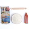 ARTIGIANI DEI SAPORI - Artisan Handmade Pizza Gift Set, Italian Pizza Mix Kit in Deluxe Packaging, Includes Flour, Rolling Pin, and Tomato Sauce view 2