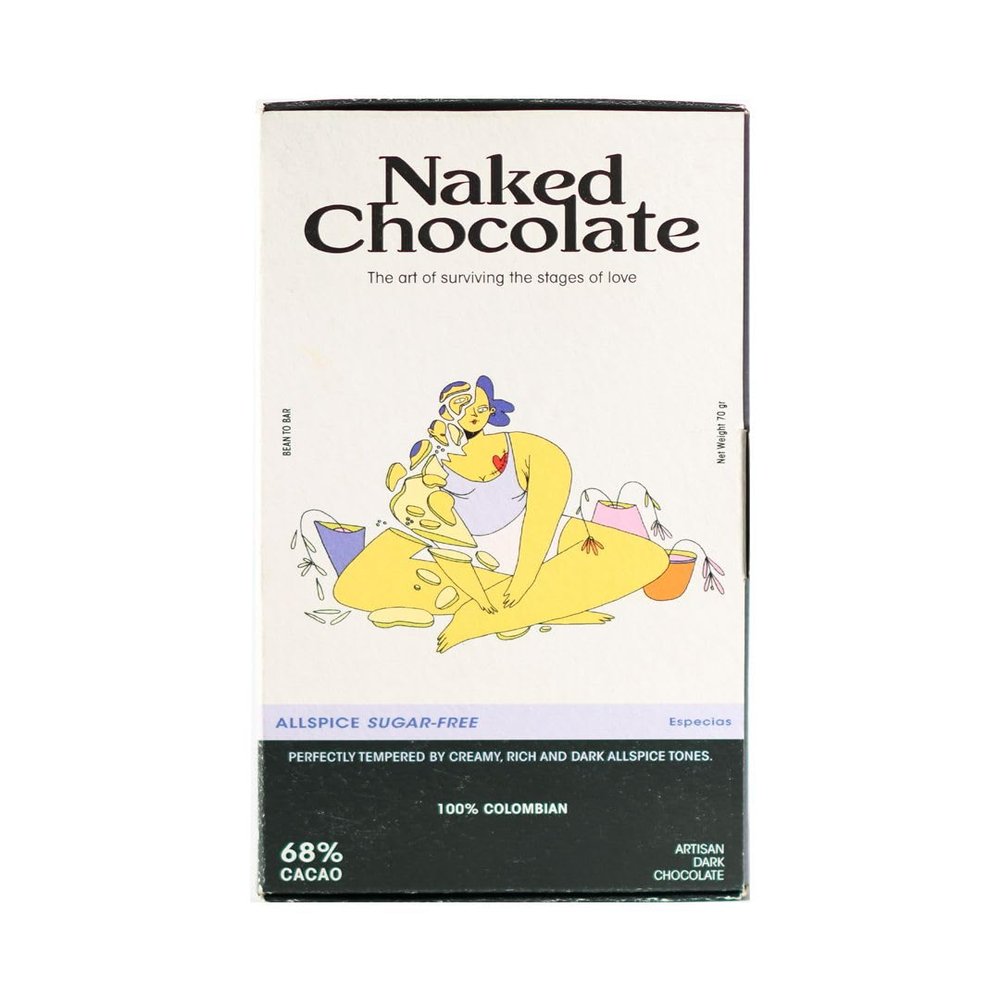 6 STAGES OF LOVE, 6 FLAVORS TO MASTER THEM. (Big, Heartbroken. 68% DARK CHOCOLATE ALLSPICE SUGAR FREE)