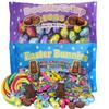 Bulk Individually Wrapped Milk Chocolate Flavored Easter Eggs and Bunnies, Mini Candies for Egg Fillers, 4.5 Ounces view 1