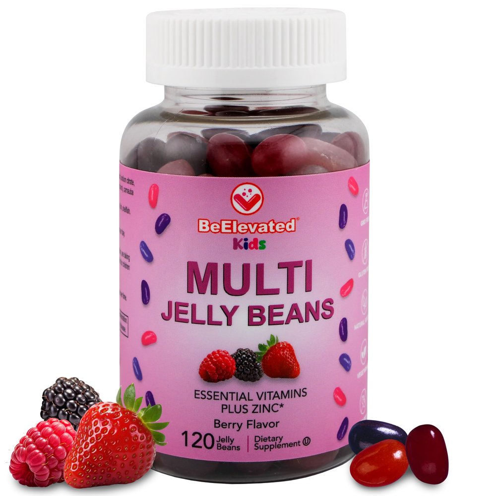 BeElevated Kids Multivitamin Gummies Tasty Berry-Flavored Zinc Gummies for Children & Adults Vegetarian, Gluten-Free & Nut-Free Kids Vitamins Multivitamin 120 Count (60 Day Supply)