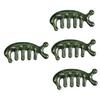 Beaupretty 4pcs Jade Scalp Massager Wide Tooth Comb Handheld Hair Scalp Massager Brush view 1