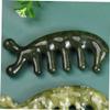 Beaupretty 4pcs Jade Scalp Massager Wide Tooth Comb Handheld Hair Scalp Massager Brush view 2