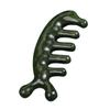 Beaupretty 4pcs Jade Scalp Massager Wide Tooth Comb Handheld Hair Scalp Massager Brush view 3