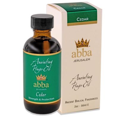 ABBA Oil Cedar 2oz Bottle Anointing Prayer Oil in Gift Box - ABBA Jerusalem