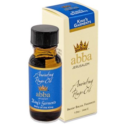 ABBA Oil King's Garments 1/2oz Bottle ANOINTING Oil in Gift Box - ABBA Jerusalem (Blend of Cassia, Myrrh & Aloes)