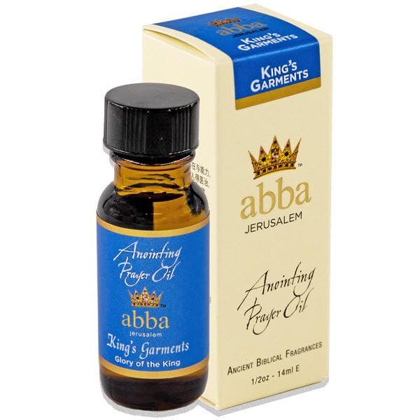 ABBA Oil King's Garments 1/2oz Bottle ANOINTING Oil in Gift Box - ABBA Jerusalem (Blend of Cassia, Myrrh & Aloes)