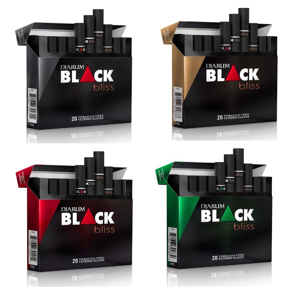 Djarum Black Bliss Clove Variety Pack - 20 Cloves in 4 Unique Flavors, 80 Total (Frugal Smoker Sticker Included)