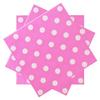 AYAROS White Polka Dots Pink Napkins, 2-Ply Napkins Disposable,Wedding Napkins Party Birthday Graduation Shower (White Dots/Pink),40 pcs 6.5 in view 1