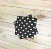 AYAROS White Polka Dots Black Napkins,2-Ply Wedding Party Paper Napkins Everyday Napkins for Birthday Graduation Shower,40 pcs 6.5 in view 2
