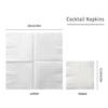 100 Pack Cocktail Napkin 2-Ply Dessert Napkins Folded 5 x 5 Inches Disposable Napkins for Dinner Wedding Birthday Baby Shower Party Bridal Anniversary Reception Event (100, White) view 2