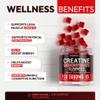 Sugar Free Creatine Monohydrate Gummies 5g Per Serving - 120 Monohydrate Creatine Gummies Advanced Complex with Vitamin C + Vitamin B12 for Muscle Strength, Energy Boost, Pre-Workout Gummy view 2