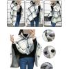 HDNSYNE Soft Fleece Button Down Bed Jacket with Pockets, Multi-Purpose Blanket Thickening Blanket, for Elderly, Shoulder Shawl view 2