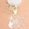 URROMA Gold God Bless Cupcake Toppers, 2pcs Cross Peace Doves Cake Topper Cake Toppers for Birthady Baby Shower Party Decorations view 4