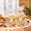 100 Sets He Popped the Question Popcorn Bags Engagement Party Favors She Said Yes Sticker with Cellophane Treat Bags Engagement Party Bridal Shower Wedding Goody Snack Treat Bags Grease Resistant view 1