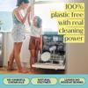 Fab Tab Dishwasher Tablets, Unscented, A Plastic Free Dishwasher Pod Alternative, Powers Through Grease, Leaves No Residue, Safe for The Whole Family, Individually Wrapped view 2