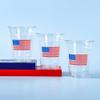 AimFun Patriotic Plastic Cups American Flag Party Cups Red Blue White Star Stripe Disposable Cups 4th of July 12 oz Cold Drinking Cup for Independence Day Memorial Party Supplies (50, Flag) view 4