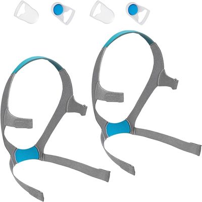 AUARIWN 2PACK Fits AirFit F20 with magnetic clip, replacement headband, compatible with Aritouch Mask F20 - Soft plush straps for optimal fit and flexibility (Large)