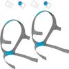 AUARIWN 2PACK Fits AirFit F20 with magnetic clip, replacement headband, compatible with Aritouch Mask F20 - Soft plush straps for optimal fit and flexibility (Large)