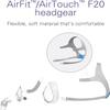 AUARIWN 2PACK Fits AirFit F20 with magnetic clip, replacement headband, compatible with Aritouch Mask F20 - Soft plush straps for optimal fit and flexibility (Large) view 2