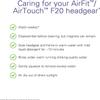 AUARIWN 2PACK Fits AirFit F20 with magnetic clip, replacement headband, compatible with Aritouch Mask F20 - Soft plush straps for optimal fit and flexibility (Large) view 3