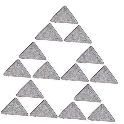 minkissy 15pcs Triangle Mop Replacement Pads for Easy Cleaning Super Absorbent Microfiber Mop Refills Compatible Hard Floor Washable and Reusable for Tile and Floors