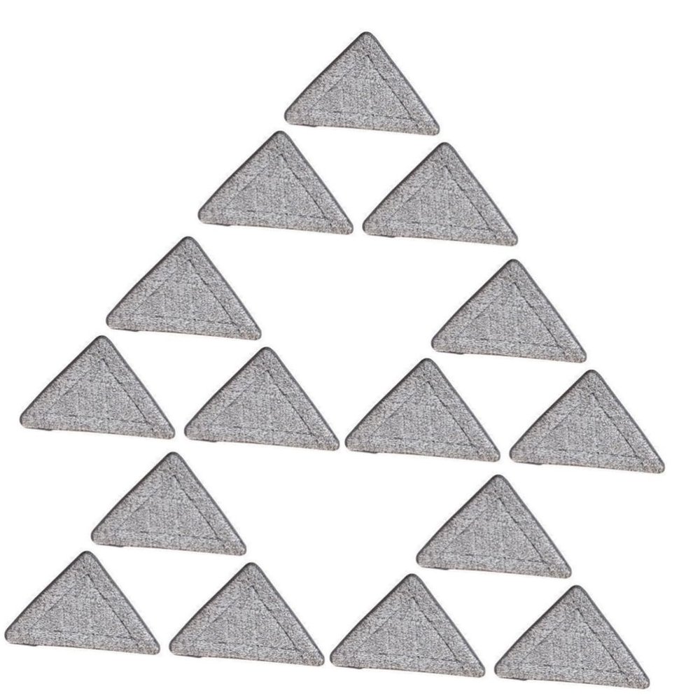 minkissy 15pcs Triangle Mop Replacement Pads for Easy Cleaning Super Absorbent Microfiber Mop Refills Compatible Hard Floor Washable and Reusable for Tile and Floors