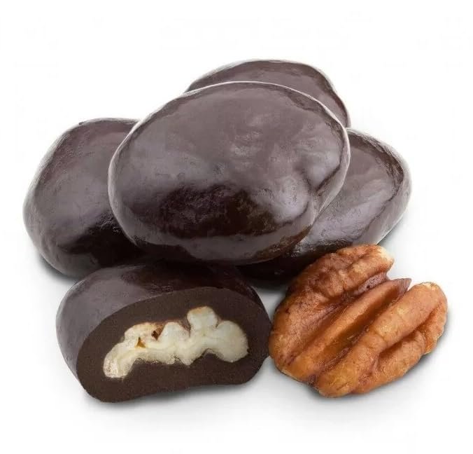 Pecans Chocolate Covered Pecan. Dark Chocolate Pecans.
