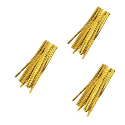 FRCOLOR 3sets Versatile Wrapping Ties Candy Bag Ties for Holiday Treats (10cm) 800pcs*3