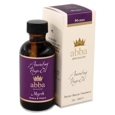ABBA Oil Myrrh 2oz Bottle Anointng Prayer Oil in Gift Box - ABBA Jerusalem