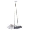 NIBHZ Broom with Dustpan Combo Set for Home, Long Handle 180 Degree Rotating Brush Indoor Outdoor Kitchen Lobby Dorm Classroom, Small Standing Dust Pan with Comb Teeth view 1