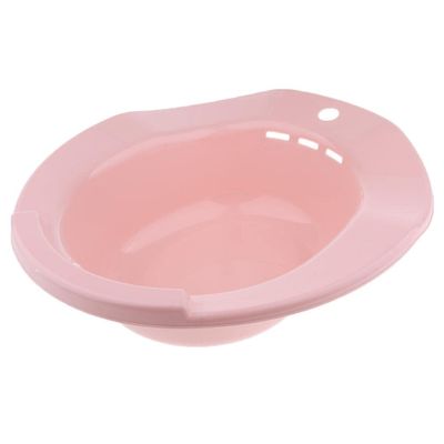 shamjina Comfortable Hip Bath Tub for Hemorrhoid Relief Pink