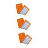 FRCOLOR 3pcs Microfiber Coral Mop Pad Replacement Covers for Household Cleaning Easy to Wash Fits All Hard for Home Office Hotel and Restaurant Use Orange view 1